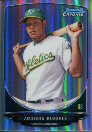 Addison Russell 2013 Bowman Chrome Refractor Rookie Card