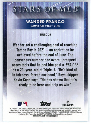 Wander Franco 2022 Topps Stars of MLB Rookie Card #SMLB-20