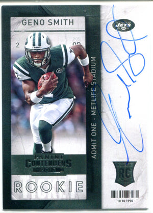 Geno Smith Autographed Panini Rookie Card