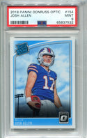 Josh Allen 2018 Panini Donruss Optic #154 PSA Mint 9 Card