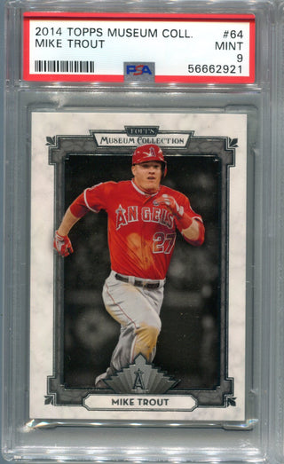 Mike Trout 2014 Topps Museum Collection #64 PSA Mint 9 RC