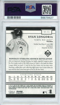 Evan Longoria Autographed 2008 Bowman Sterling Rookie Card #BS-EL (PSA 9/10)