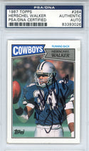 Herschel Walker Autographed 1987 Topps Card #264 (PSA)