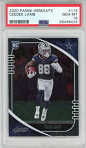 CeeDee Lamb 2020 Panini Absolute Rookie Card #115 (PSA)