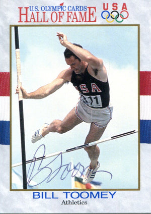 Bill Toomey Autographed 1991 Impel Olympic Hall of Fame Card