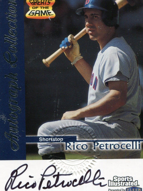 Rico Petrocelli Autographed Fleer Card