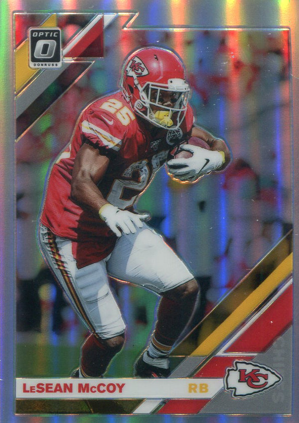 LeSean McCoy 2019 Donruss Optic Silver Prizm Card