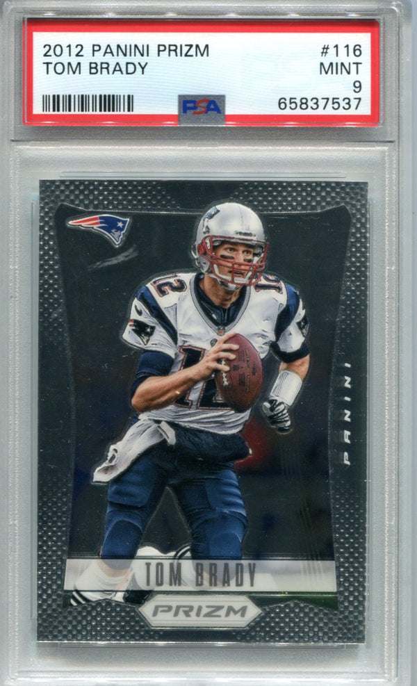 Tom Brady 2012 Topps Panini Prizm #116 PSA Mint 9 Card