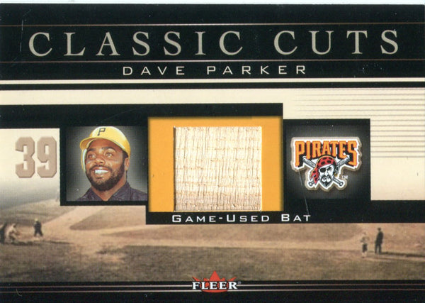 Dave Parker 2002 Fleer Game Used Bat Card