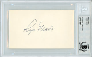 Roger Maris Autographed 3x5 Index Card (Beckett)