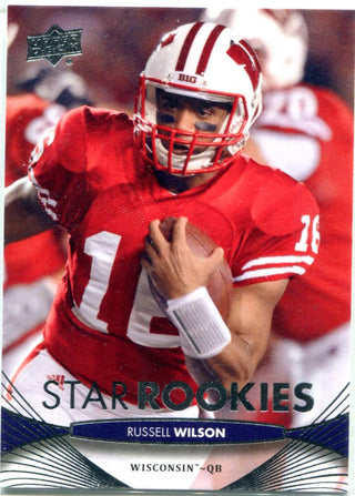 Russell Wilson 2012 Upper Deck Star Rookie Unsigned Card