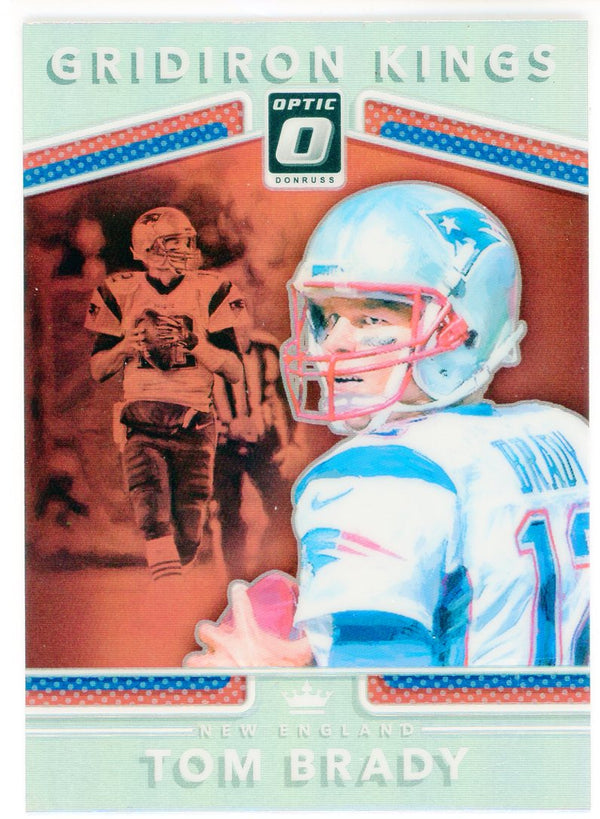 Tom Brady 2017 Panini Donruss Optic Gridiron Kings Silver Prizm Card #16