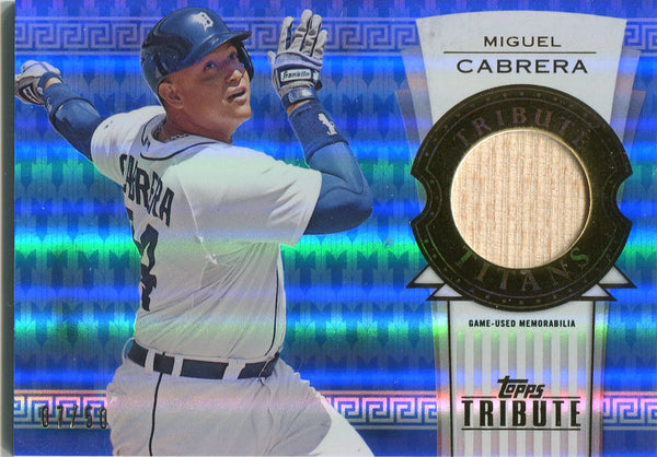 Miguel Cabrera 2014 Topps Tribute Bat Card /50