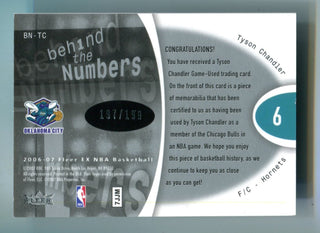 Tyson Chandler 2007 Upper Deck Fleer Ex Behind The Numbers #BNTC Jersey Card /199