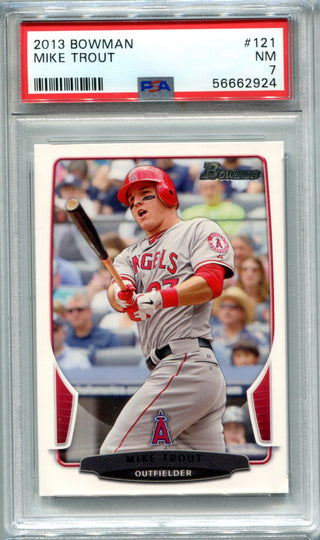 Mike Trout 2013 Bowman #121 PSA NM 7 Card