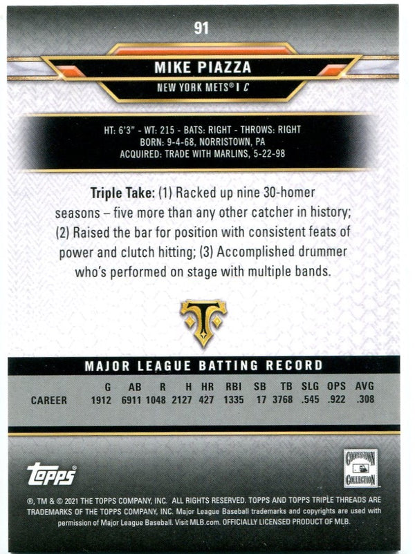 Mike Piazza Topps Triple Threads 141/150 2021