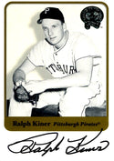 Ralph Kiner 2001 Fleer Greats of the Game Autographed Card