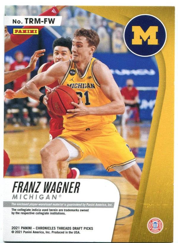 Franz Wagner 2021 Chronicles Panini Threads Rookie Card 77/99