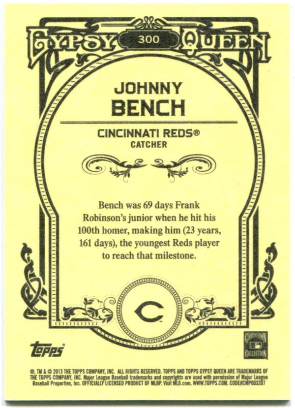 Johnny Bench Gypsy Queen Refractor 191/499 #300