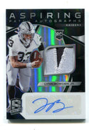 Lynn Bowden Jr. Autographed 2020 Panini Spectra Aspiring Autographs Patch Card /99