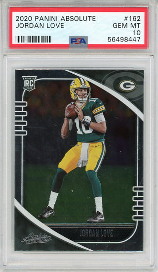 Jordan Love 2020 Panini Absolute Rookie Card #162 (PSA)