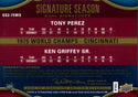 Tony Perez & Ken Griffey Sr. 2012 Upper Deck Dual Signatures 14/25