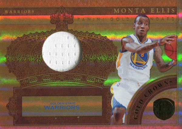 Monta Ellis 2011 Gold Standard Game Used Jersey Patch Card 187/249