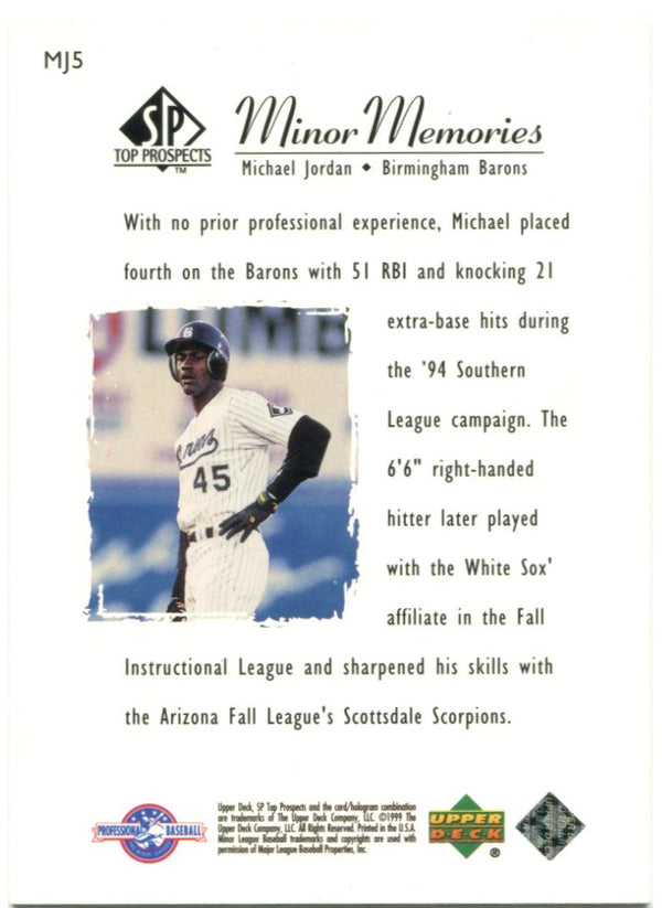 Michael Jordan SP Top Prospects Minor Memories