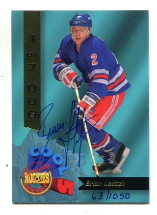 Brian Leetch 1994 Signature Rookies #CF3 Autographed Card /1050