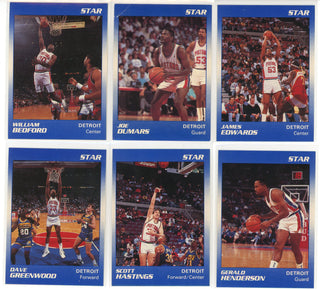 1990-91 Detroit Pistons Star Team Set