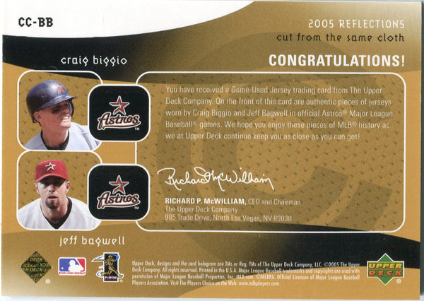 2005 Craig Biggio Game Worn Houston Astros Jersey. Baseball