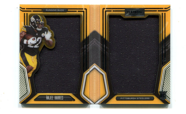 2021 Playbook Najee Harris Dual Patch Relic Booklet RC 90/99 Steelers #99