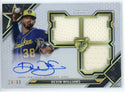 Devin Williams Autographed 2021 Topps Triple Threads Rookie Jersey Card #RFPAR-DW