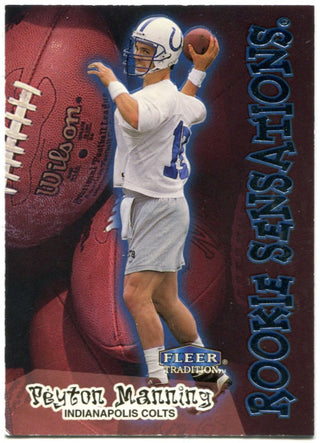 Peyton Manning Fleer Rookie Sensations Rookie Card 1998