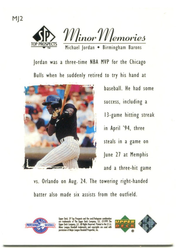 Michael Jordan SP Top Prospects Minor Memories