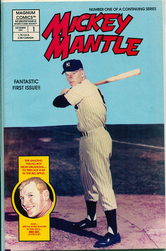 Mickey Mantle December 1991 First Issue Comic Book