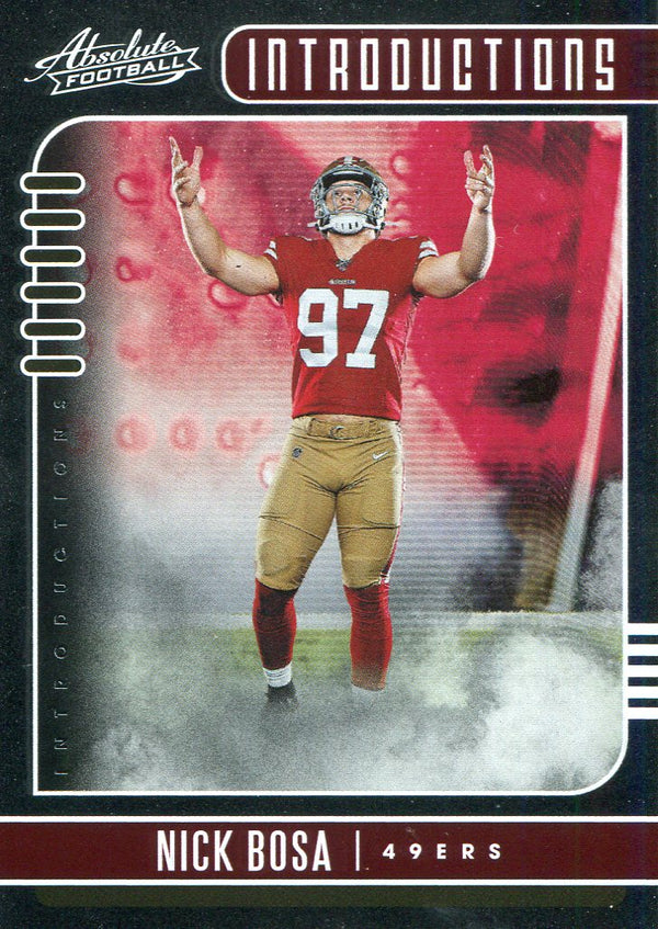 Nick Bosa 2019 Panini Absolute Introductions Rookie Card