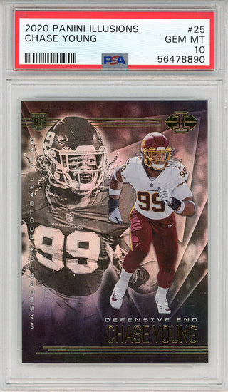 Chase Young 2020 Panini Illusions Rookie Card #25 (PSA)