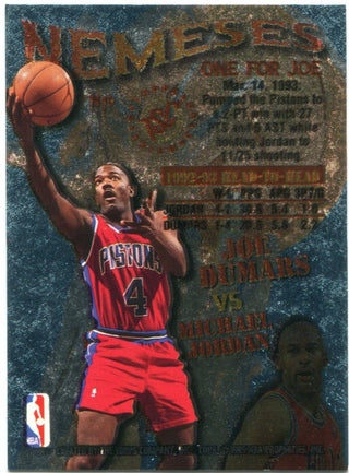 Michael Jordan Joe Dumars Nemeses Duel Card Topps 1995