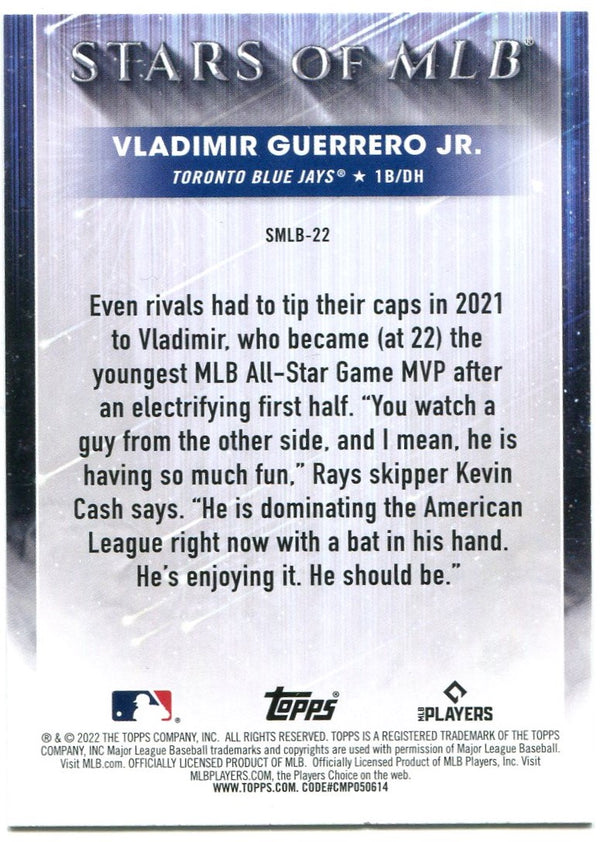 Vladimir Guerrero Jr Topps Stars of MLB 2022