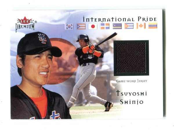 Tsuyoshi Shinjo 2002 Fleer Premium International Pride Jersey Card