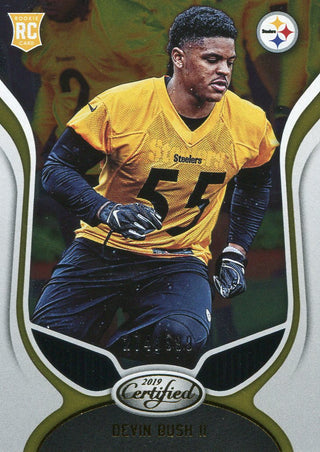 Devin Bush 2019 Panini Certified Foil Rookie Card 274/399