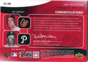 Jim Palmer and Jim Bunning 2005 Upper Deck Game Used Jersey Card /99