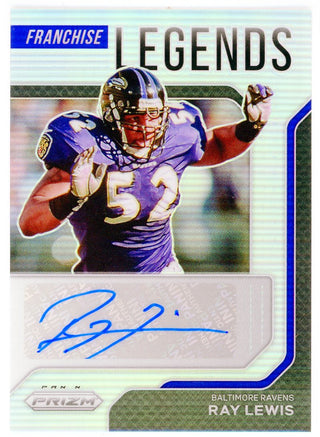 Ravens Ray Lewis Authentic Signed 8x10 Horizontal Photo w/ Purple Jersey  BAS Wit