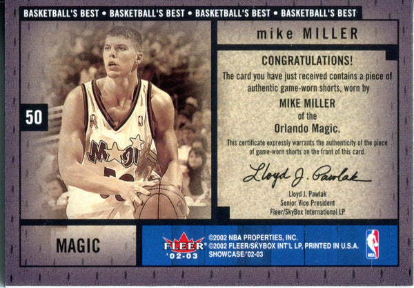 Mike Miller 2000 NBA Draft Pick Rookie Card #129