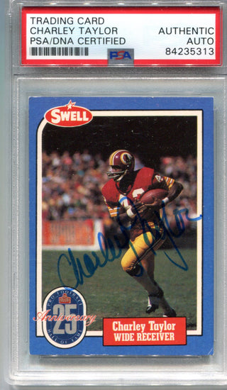 Charley Taylor 1988 Swell Autographed Card