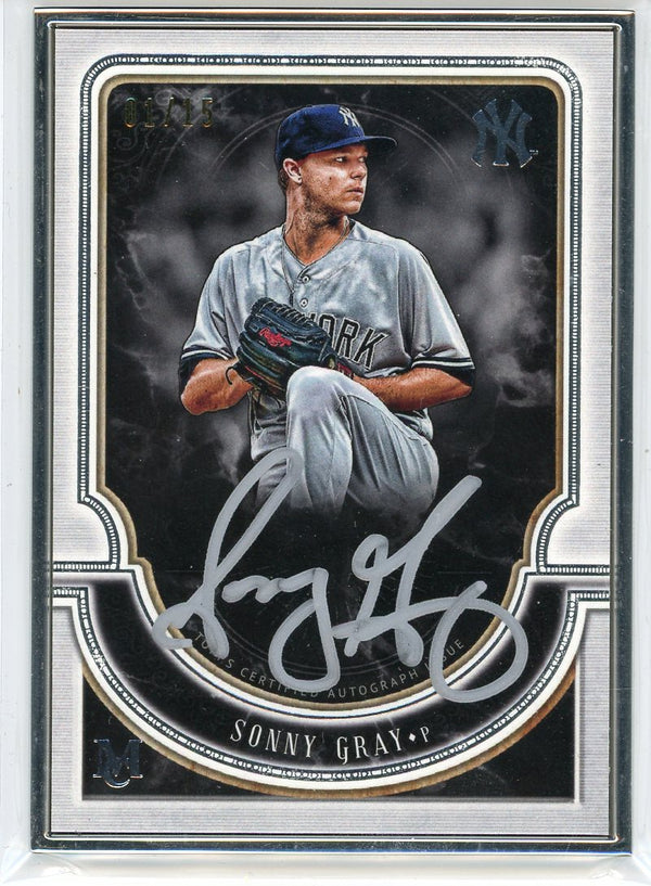 Sonny Gray Autographed 2018 Topps Museum Collection Framed Card #MFA-SG