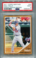 Mike Trout 2011 Topps Heritage Minor League Edition #44 PSA 9 Card