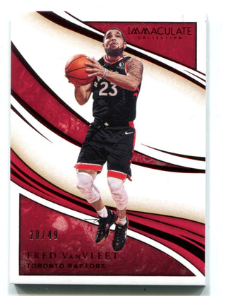 Fred VanVleet 2019-20 Panini Immaculate Collection #14 28/49