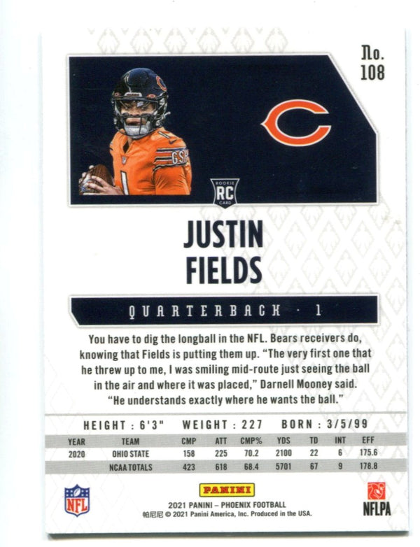 Justin Fields 2021 Panini Mosaic #108 Card